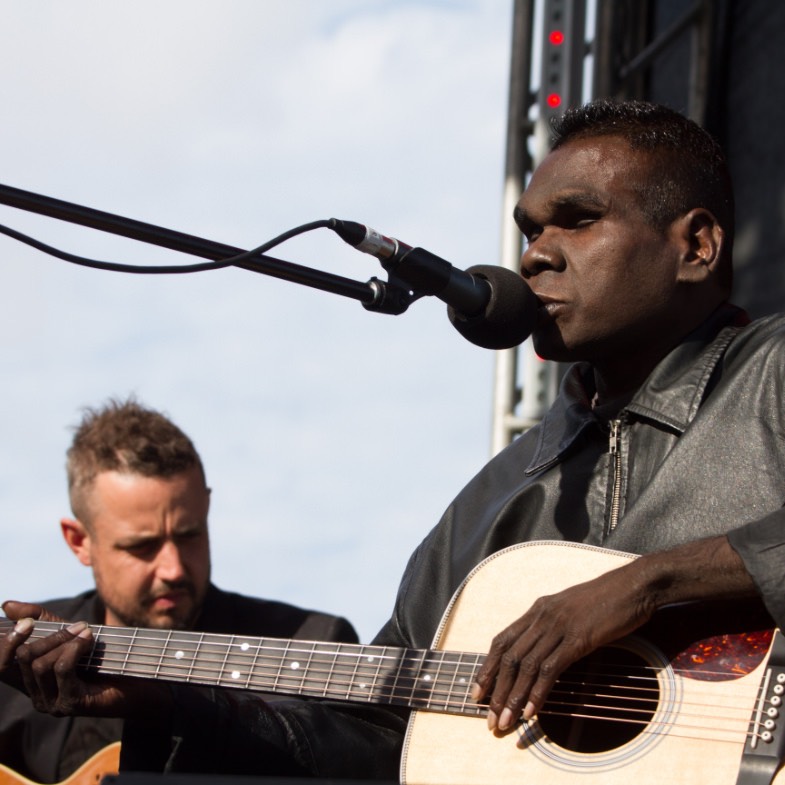 performer on stage