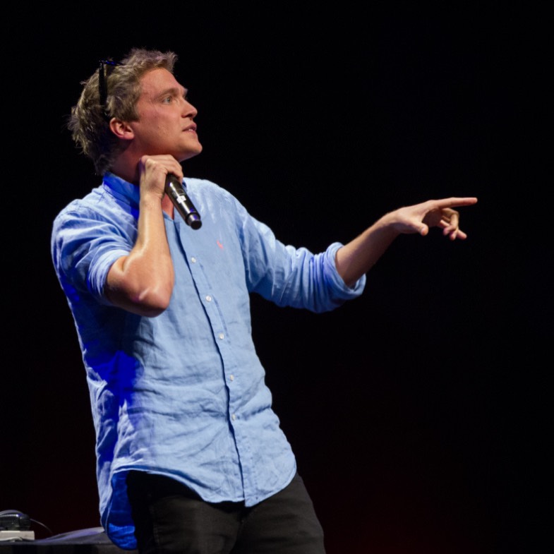 beat box performer on stage